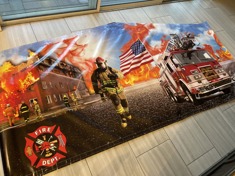 Fire Truck Art Panel